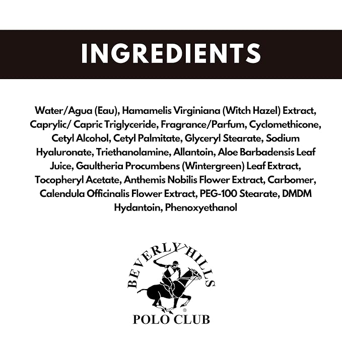 BHPC Blue by Beverly Hills Polo Club After Shave Balm for Men - Soothing Post-Shave Care with Distinctive "Blue" Scent - 5 Fl Oz