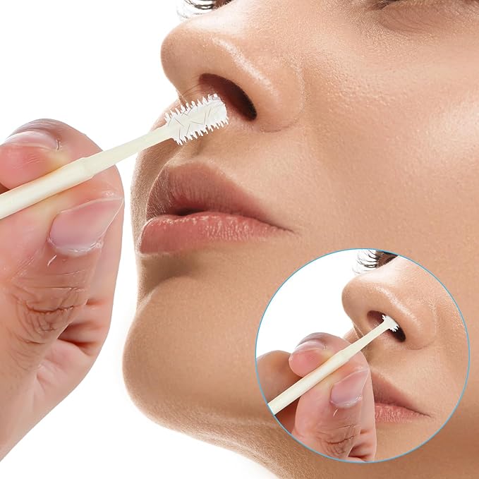 5Pcs Nasal Hair Cutter,Nose Hair Trimmer Manual,2-in-1 Nasal Hair Cutter Manual with Cleaning Brush,Upgrade Manual Nasal Hair Cutter,360° Rotating Nose Nasal Hair Trimmer Women Men,5 Colors