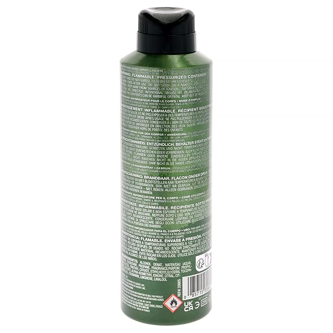 Guess Elements Forest Green Deodorizing Body Spray For Men, 6.0 Oz.