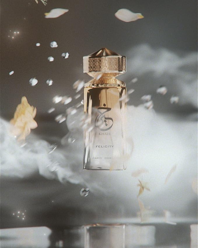 Paris Corner | Khair Felicity Perfume - 3.4 fl oz | Sparkling, Joyful Unisex Perfume with Champagne, Cassis, Rose, Vanilla, Musk | Sparkling, Joyful, Unisex