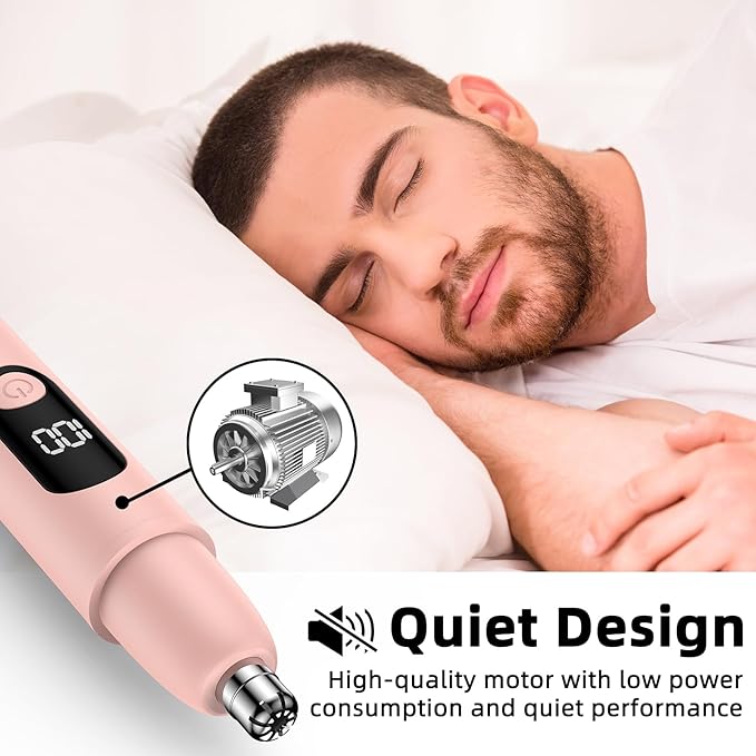 Nose Hair Trimmer Rechargeable Cordless Painless Ear and Eyebrow Trimming Tool-Dual Edge Easy Cleansing for Man Woman