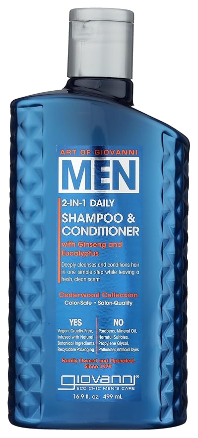 Giovanni Cosmetics Men 2In1 Shamp & Cond, 16.9 fl oz