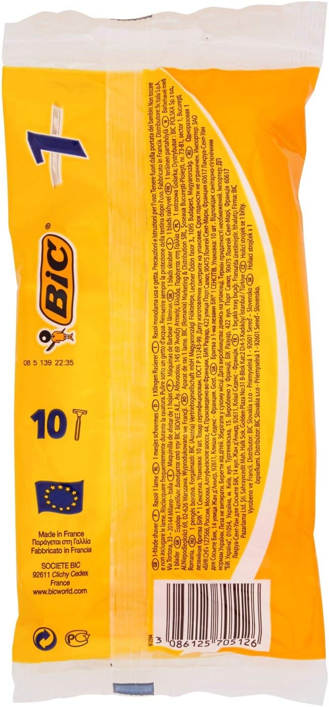 Bic 1 Disposable Razors Pack of 10