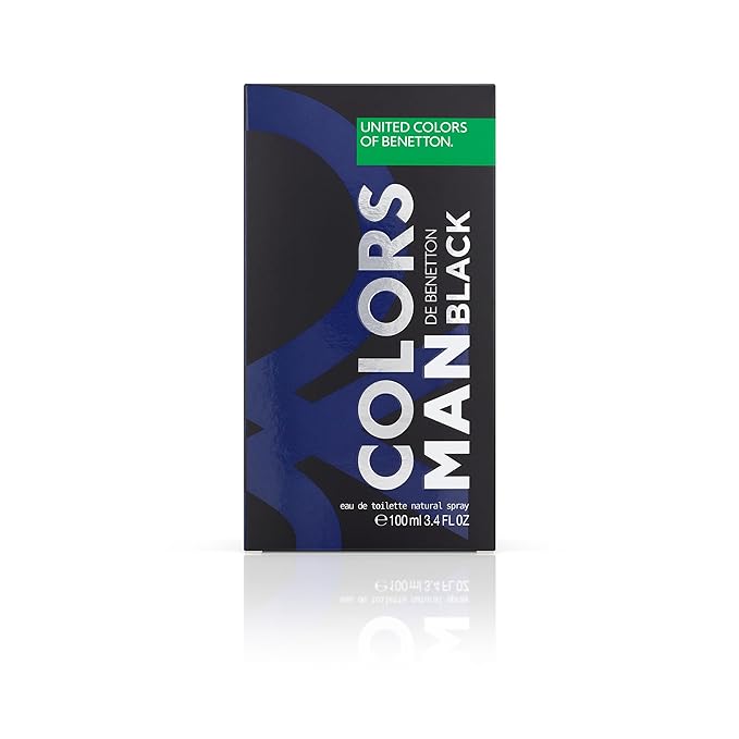 Benetton Colors Man Black by United Colors of Benetton 3.4Oz/100ml EDT
