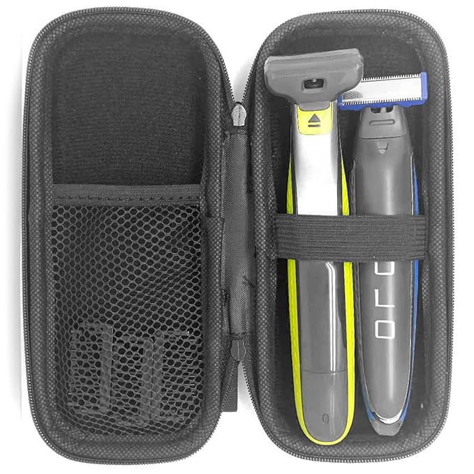 LinMei Hard Storage Travel Case Compatible for Micro Touch Solo Full Body Trimmer and Shaver - Sturdy and Protective (Case & 2 Brush Only)