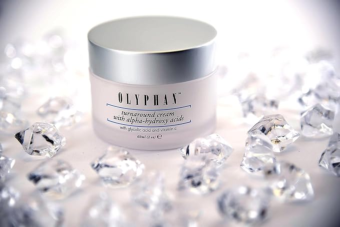 OLYPHAN Alpha Hydroxy Acid Cream for Face Best Glycolic Acid Exfoliating Face Moisturizer Anti-Aging Cream with AHA for Acne Prone Skin; Day - Night Natural Exfoliator for Women or Men