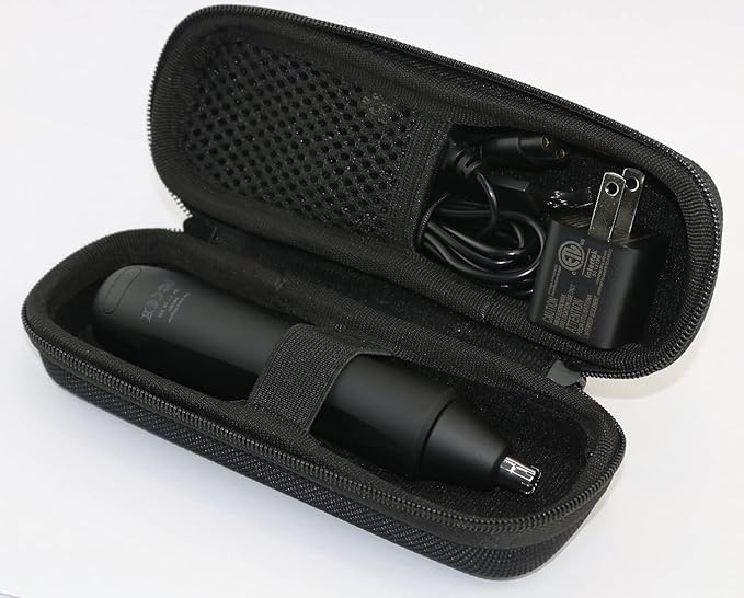 Suw Hard Travel Case for Whacker™ Nose and Ear Hair Trimmer – 9,000 RPM Painless Precision Tool (Empty Case Only)