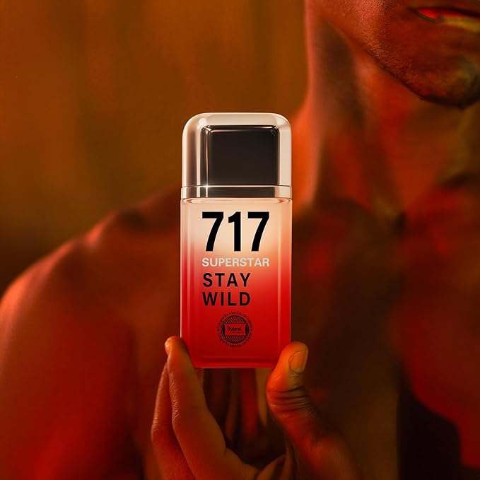 Hybrid & Company 717 Super Star Stay Wild For Men Eau De Toilette Vaporisateur Natural Spray 3.4 Fl Oz