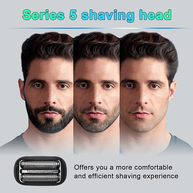 Series 5 Series 6 53B Shaver Replacement Head, S5 S6 Razors Replacement Head, Electric Razor 5020cs 5018s 5035s 5049cs 5050cs 6020s 6040cs 6075cc 6072cc 6090cc