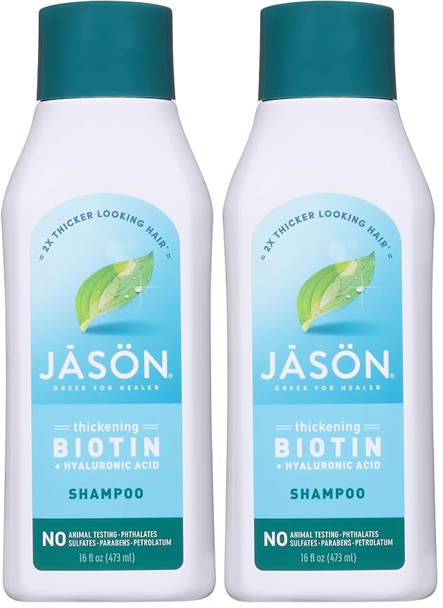 JASON Restorative Biotin Shampoo, 16 oz (Pack of 2)