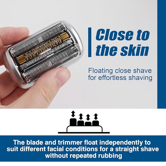 94M Series 9 Shaver Head Replacement Part Compatible with Braun Series 9 Pro Replacement Heads,94M Blades for Braun Series 9 Electric Razors 9290cc,9370cc,9376cc,9293s,9260s,9295cc,9390cc,9330s