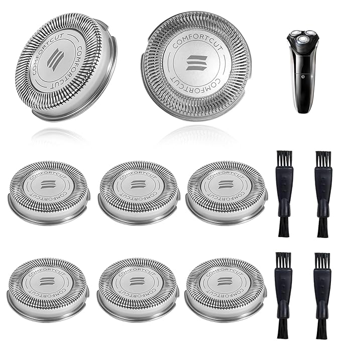 8 PCS SH30/52 Shaving Heads, Replacement for Philips Norelco Shaver Series 1000,2000,3000, S1560 with Durable Sharp Blade, Razor Shaving Heads Blades, for Daily Home and Travel Use