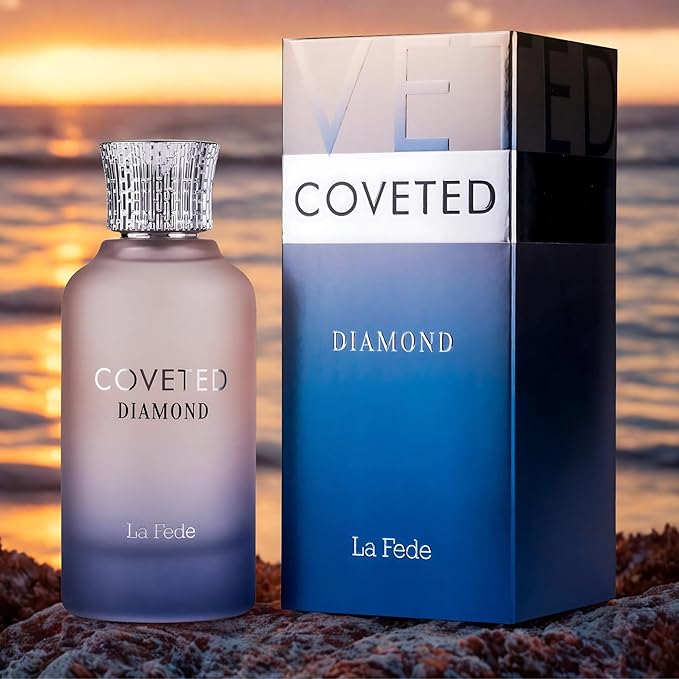 Khadlaj La Fede Coveted Diamond Eau de Parfum Spray for Unisex, 3.4 Ounce / 100ml