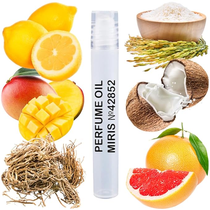 MIRIS No. 42852, Inspired by Moonlight in Heaven, Long-Lasting Unisex Perfume Oil for Women & Men Roll-On, Rollerball 0.34 Fl Oz / 10 ml
