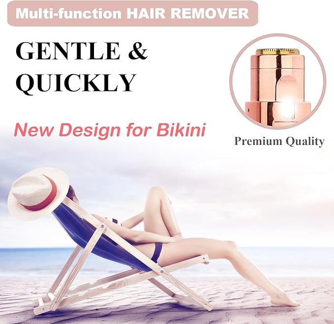 Facial Hair Remover for Women - Lady Removal Shaver - USB Rechargeable Lady Face Epilators Trimmer for Face Lips Chin Peach Fuzz Arms Legs