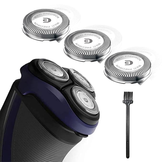 SH30 Replacement Heads Compatible with Philips Norelco Series 3000, 2000, 1000 Shavers, SH30 Blades for Philips Norelco 3900, 3600, 2400 Shaver, 3 Pieces Pack