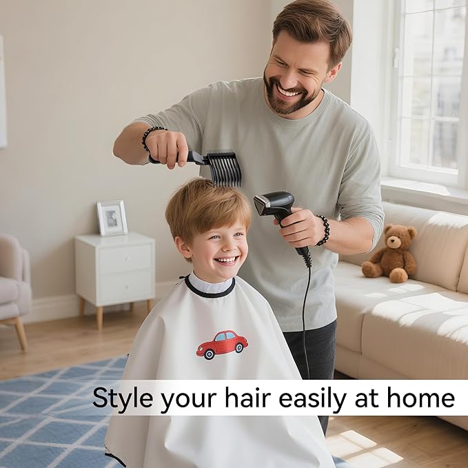 Blend Friend Fade Comb Set Black Professional Barber Combs for Men & Boys, Self Haircutting Tools for Fading & Blending, Salon or Home Use (2PC Black)
