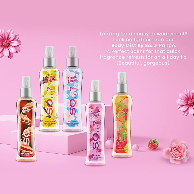 Sweet Pea Body Mist by So…? for Women - 3.5 oz Body Mist - Pack of 2