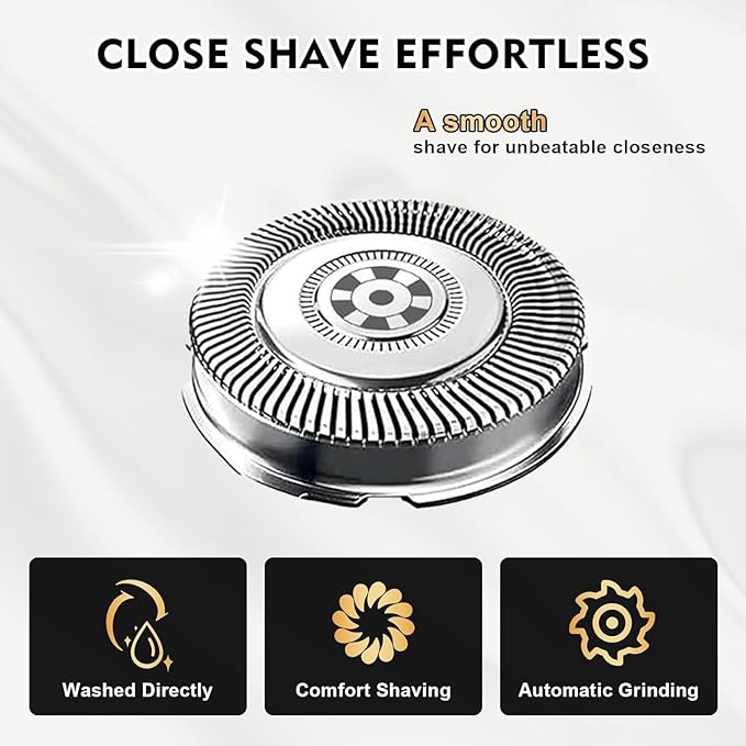 SH71/52 Replacement Heads Compatible with Philips Norelco Series 7000 & 5000, Upgraded SH71/SH70/52 Blades for Philips Shaver 7500 7530 S7311 S7370 S7371,9-Pack