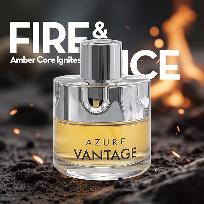 Men's Cologne Gift Set 4 Pack Azure Vantage Series - 3.4 Fl Oz Each | Vanilla Bourbon, Leather & Amber Floral Fragrance | Luxury Eau de Toilette Quartet
