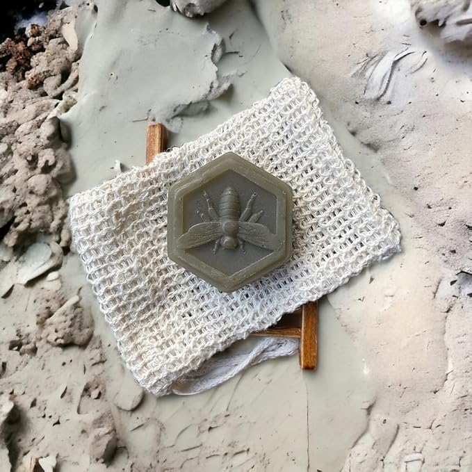 Sea Clay & Honey Face Bar | Natural Bar Soap for Men & Women | Smooth Skin and Moisturizing | All Skin Types - Honeycomb