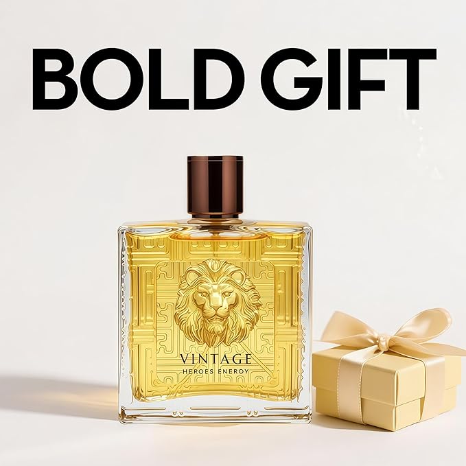 Men's Cologne Eau De Parfume Natural Spray Vintage Heroes Energy Perfume with Woody Floral & Fruity Masculine Scent 3.4 Fluid Ounce Long Lasting Fragrance