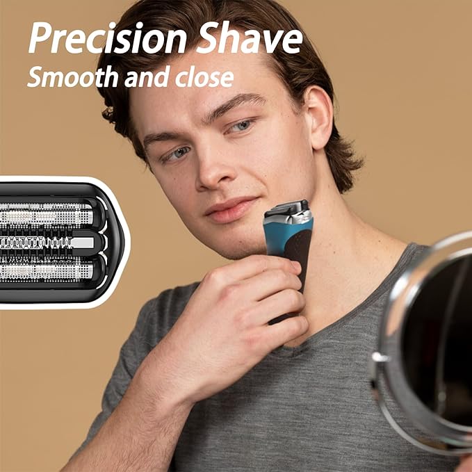 2 Pcs Series 3 Pro Replacement Head for Branus All S3 Shavers 3040s 3010s 310s 3000s 3050cc 3080s, Foil and Cutter Blades for a Close and Smooth Shaving Experience