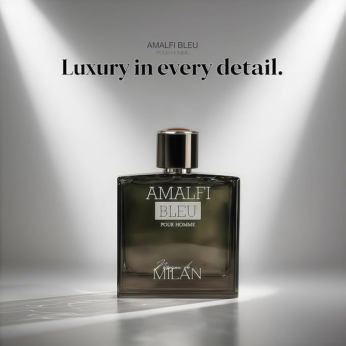 Men's Cologne Gift Set of 4(MilanAmalfi&BraveL&SarahCho&ArmadaM) - 3.4 Fl Oz Each | Vanilla Bourbon, Leather & Amber Floral Fragrance | Luxury Eau de Toilette Quartet