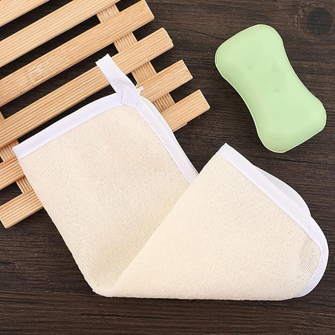 3 Pcs Exfoliating Shower Towels Nylon Washcloth Towel Body Wash Cloth Face Body Scrubber Towel Soft Weave Bath Cloth Massage Scrub Cloth for Women Men