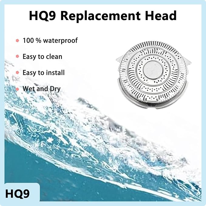 HQ9 Replacement Blades Compatible With Philips Norelco HQ9 Replacement Heads,for Philips Speed XL 8240XL 8140XL 8170XL 8150XL 8160XL Series,8200 Series,9100 Series,and PT/AT900 Electric Shavers Heads