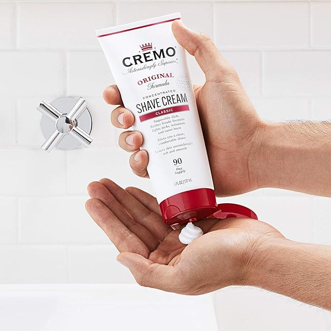 Cremo Barber Grade Original Shave Cream, Astonishingly Superior Ultra-Slick Shaving Cream for Men & Rich-Lathering Palo Santo Body Wash for Men, Notes of Bright Cardamom, Dry Papyrus