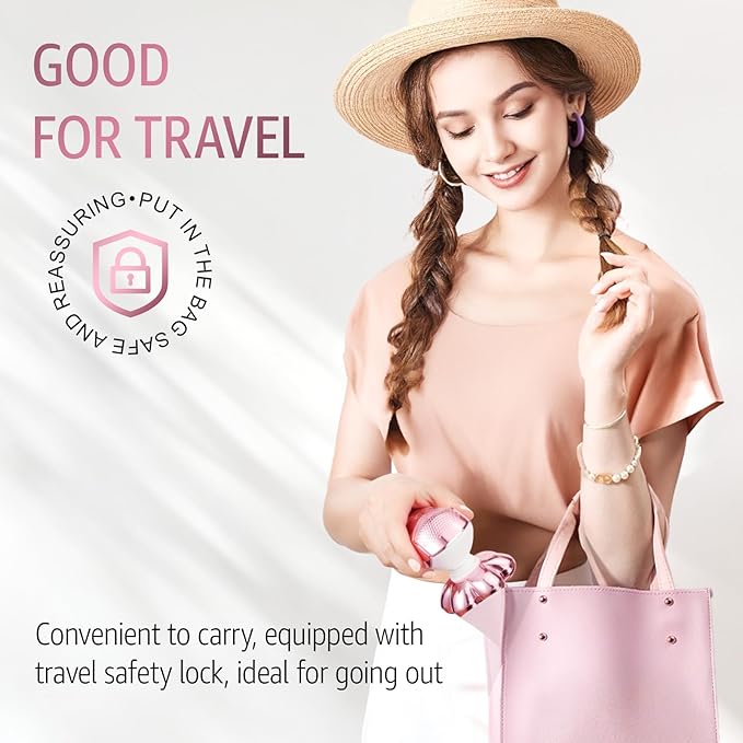 SHPAVVER Electric Razors for Women Legs: 5-in-1 Upgraded Rechargeable Body Shaver - Waterproof Wet Dry Hair Remover - Trimmer for Lady Face Underarms Pubic (Glossy Pink)