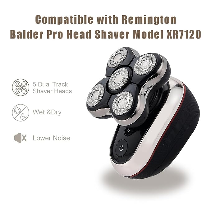 Shaver Replacement Head Compatible with Remington Balder Pro Head Shaver ModelSPR- XR7120-7100,Sharp and Fresh Flexible StainlessSteel Replacement Blade,2packs (No't compatible with XR7000)