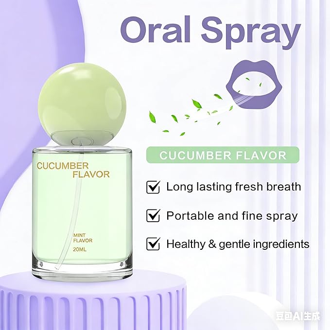 Probiotics Oral Spray for Bad Breath - 12 Hour Fresh Breath, Alcohol-Free with Advanced Oral Probiotic Blend