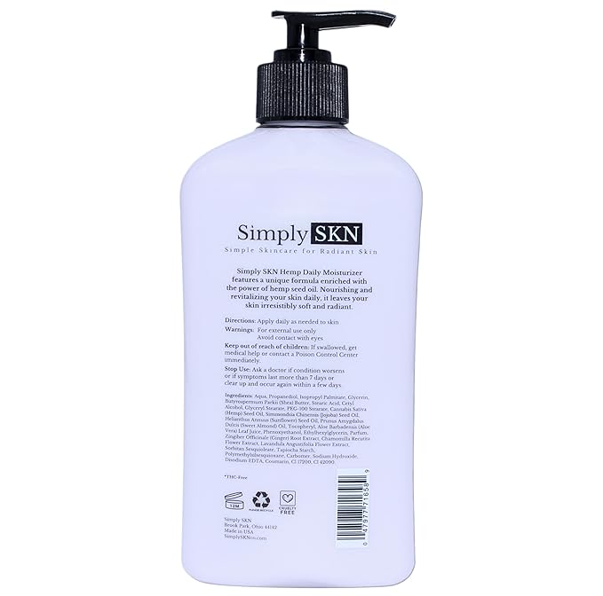 Lavender Hemp Daily Moisturizer - 17 fl. oz. - Made in USA