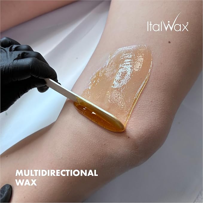Italwax Natural - 500g / 1.1lb - Hard wax beads for hair removal - Natural formulation ideal for sensitive skins - Unscented - Recommended for Bikini area and Armpits