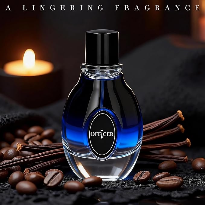 Men’s Eau de Parfum, Woody Fresh Cologne for Men, Long Lasting Modern Masculine Scent, 3.4 Fl Oz (100ml) Officer 100ml
