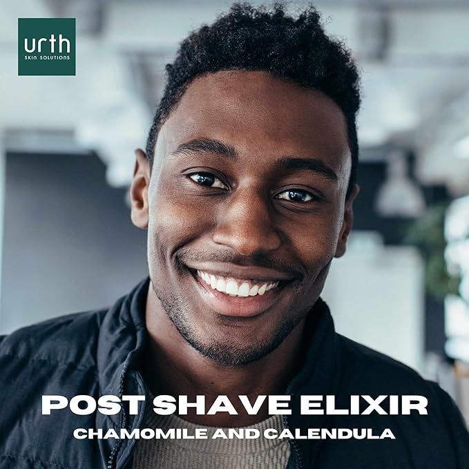 Urth Post Shave Elixir 2oz Razor Bump Treatment & Ingrown Hair Remedy for Men with Vitamins C and E for Soothes & Restores Skin