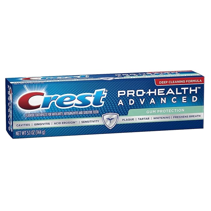 Crest Pro-Health Advanced Toothpaste | Gum Protection | 5.1 oz | Pack of 2