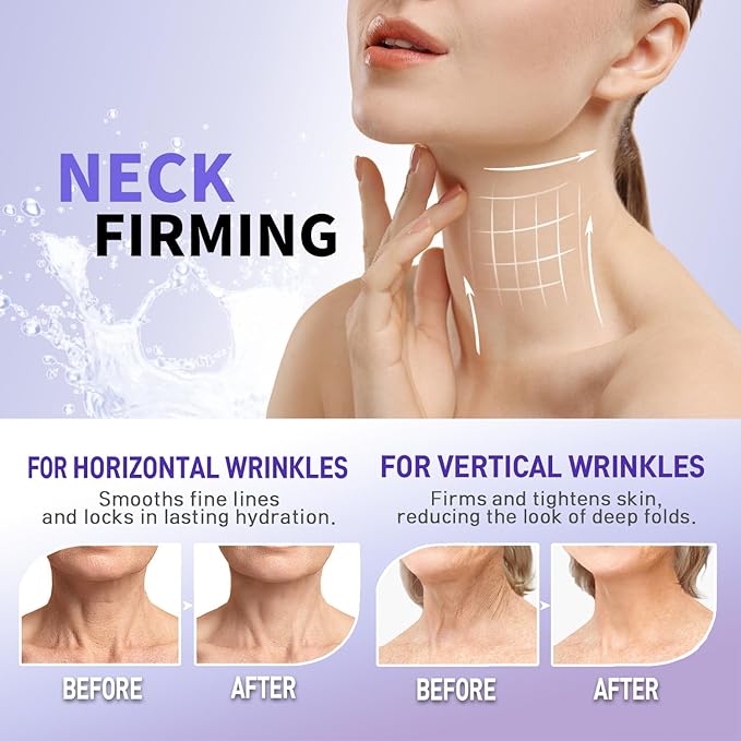 Korean Neck Firming Cream For Deep Neck Wrinkles, Loose Skin & Neckline Care – Peptide & Adenosine Tightening Cream with Hyaluronic Acid - Made in Korea 1.7 fl oz