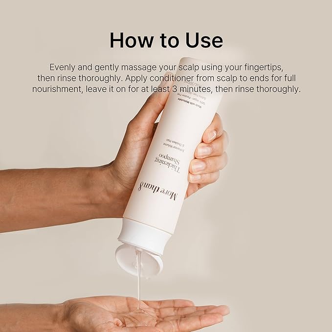 Korean Hair Thickening Shampoo with Matsutake mushroom, for Hair Loss and Hair growth – 300ml 100% Vegan, Paraben&Sulfate&Silicon Free - more than 8