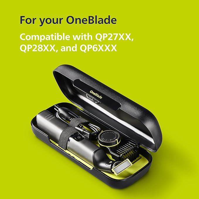 Philips Norelco OneBlade Travel Case, Perfect When On The Go, Prevents Damage, Compatible with QP27XX, QP28XX and QP6XXX, Model QP401/90
