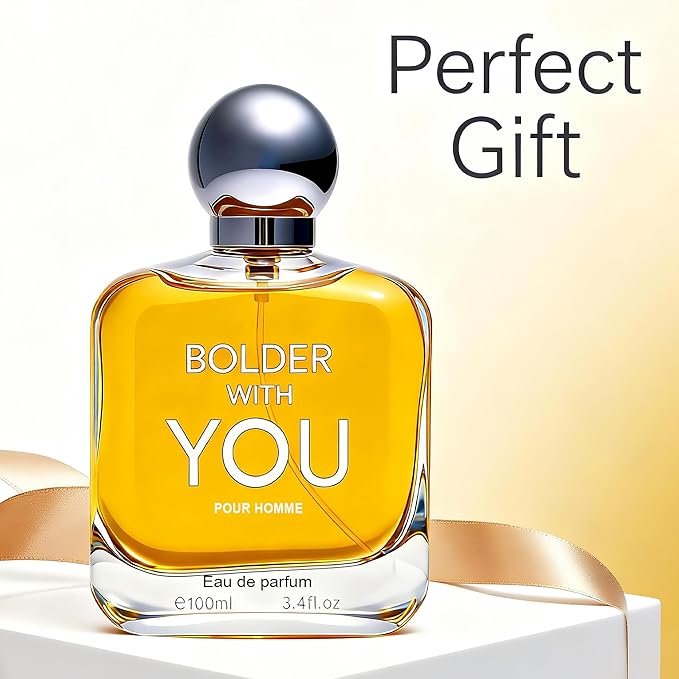 Men’s Eau de Parfum for Men, Sweet Woody Cologne with Chestnut, Candied Apple & Vanilla Notes, Long Lasting Modern Masculine Fragrance, Natural Spray, Pheromone Parfum