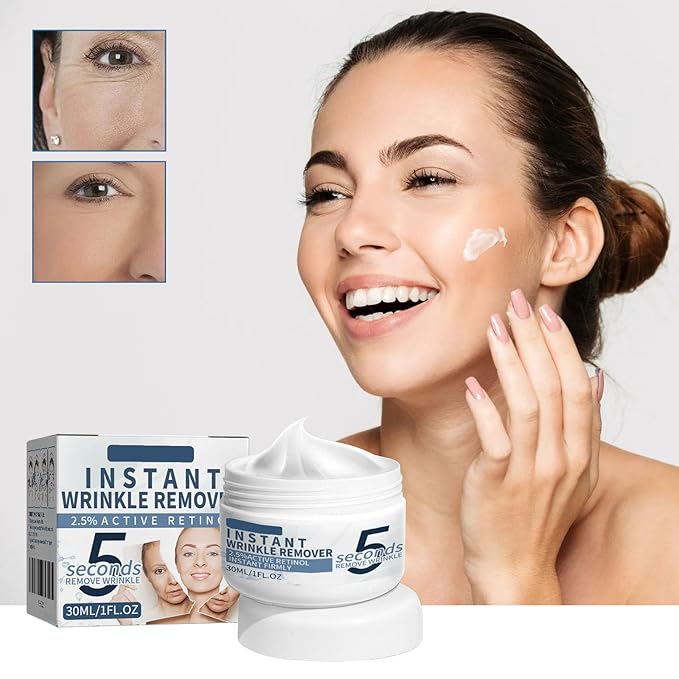 2PCS Retinol Anti-Aging Face Cream, 5 Seconds Instant Anti Wrinkle Face Cream for Tightening and Firming Retinol Face Moisturizer Reduces Wrinkles, Fine Lines for Women and Men