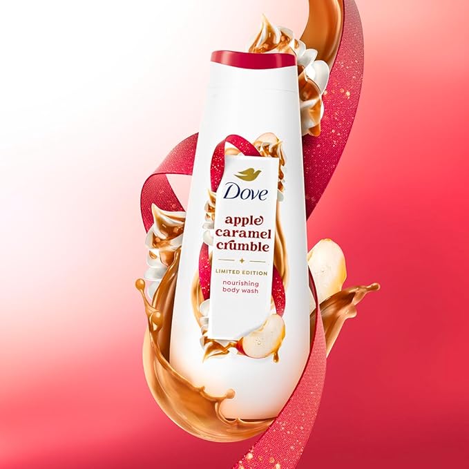 Dove Limited Edition Holiday Treats Body Wash for Deep Nourishment Apple Cider Carmel 20 oz