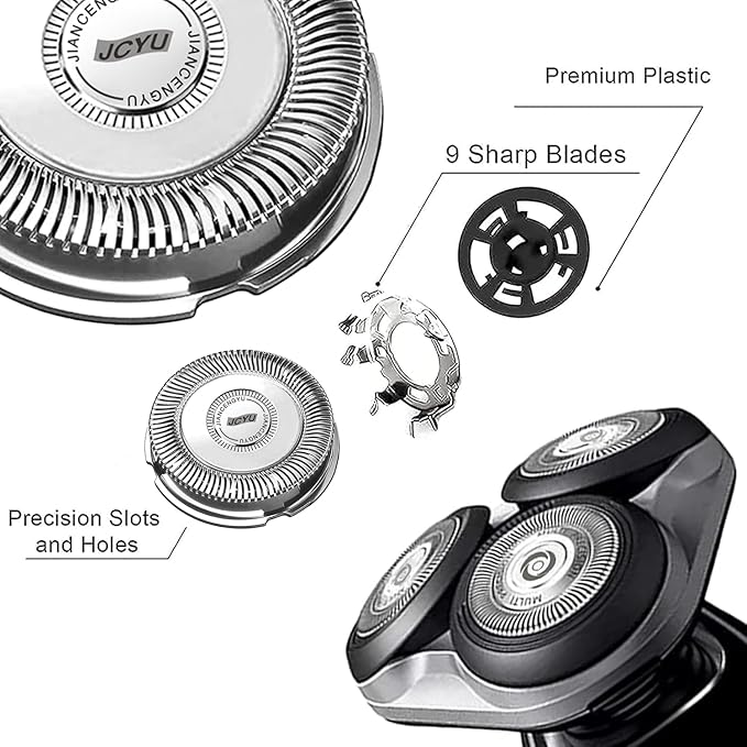 SH70/71 Replacement Head Blades Compatible with Phillips Norelco Series 7000 Electric Razor Blades,New Upgraded SH70 Blades for Philips Shaver 7000 Replacement Heads for Models S7000 SW7700 7500