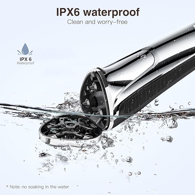 Electric Razor for Men, 90Min Long-Lasting Shaver with 4D Floating Head & LCD Display, Ultra Smooth for Sensitive Skin, IPX6 Waterproof, USB-C Fast Charge, with Travel Case - Ideal Gift