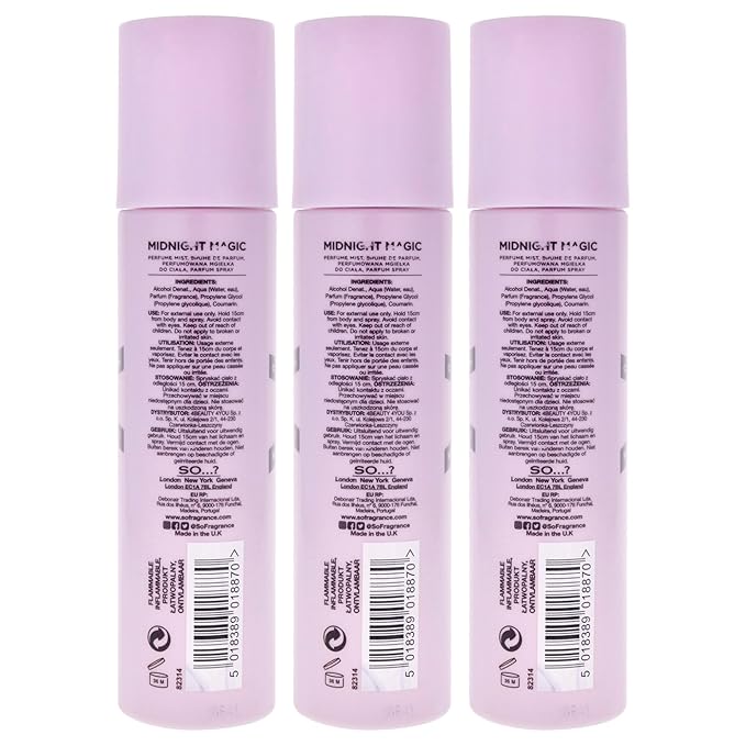 Midnight Magic Perfume Mist by So…? for Women - 4.7 oz Mist - Pack of 3