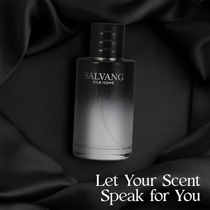 Men's Cologne Gift Set of 4(LhommeSa&Savvy&Salvang&SE) - 3.4 Fl Oz Each | Vanilla Bourbon, Leather & Amber Floral Fragrance | Luxury Eau de Toilette Quartet