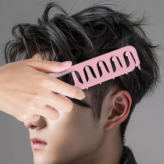 2PCS Volumizing Combs for Men | The Ultimate Duo for Textured Styles, Fringe & Salon Volume